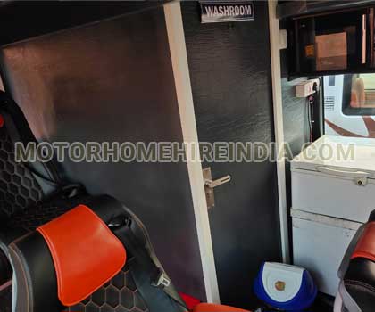 marcopolo 18 seater imported mini coach with toilet washroom hire delhi india