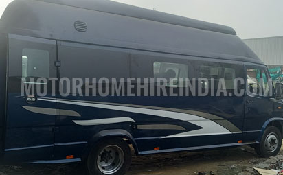 sleeping luxury 7 seater force caravan on rental in delhi india