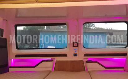 luxury caravan with toilet washroom kitchen on rent in delhi india