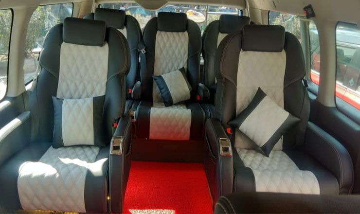 8+1 seater foton view imported van on rent in delhi
