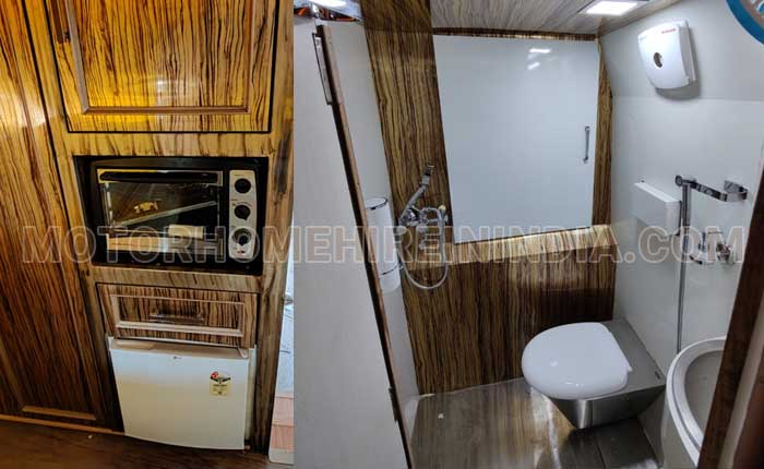 8 seater luxury caravan with washroom kitchen hire in delhi jaipur punjab